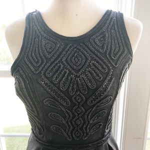 Free People Black Skater Dress Sz S